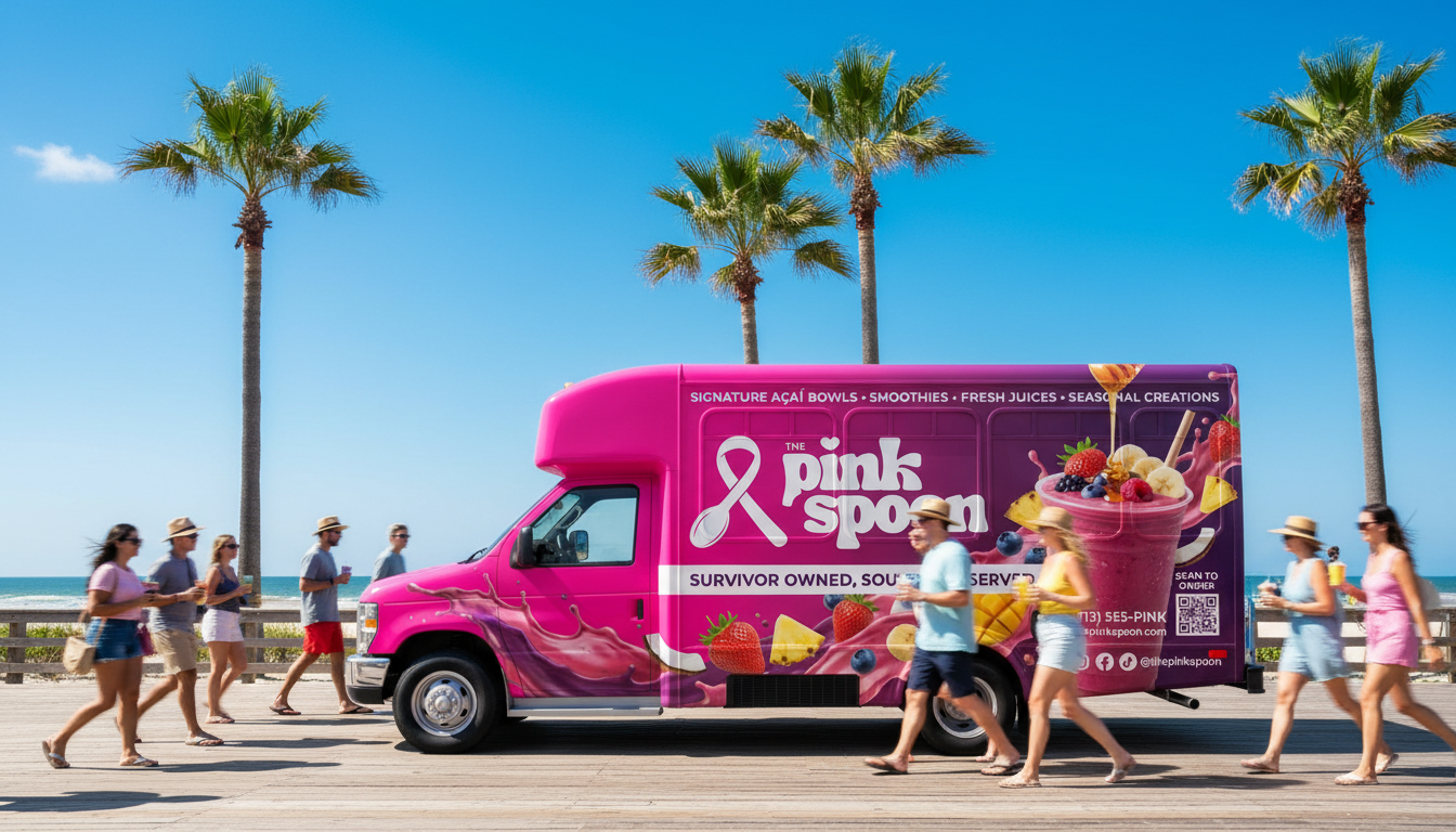 The Pink Spoon Truck — Beachside Boardwalk